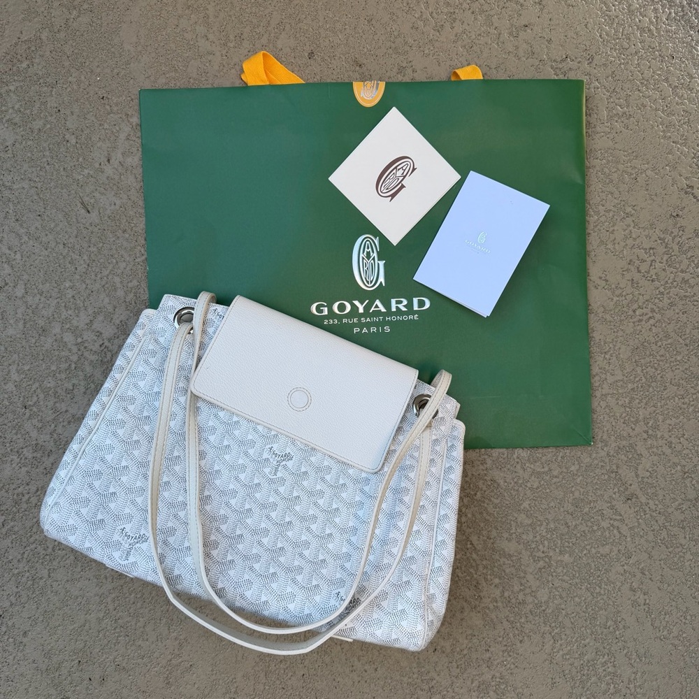 GOYARD ROUETTE SOUPLE BAG WHITE